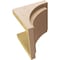 Ekena Millwork 11"W x 11"D x 11"H Wide Rivera Rough Cedar Woodgrain TimberThane Corbel, Primed Tan CORUR11X11X11RIVRCPR - alternate 4